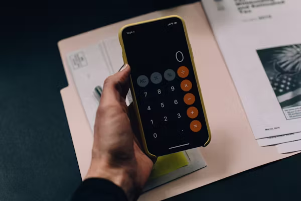Person managing finances confidently